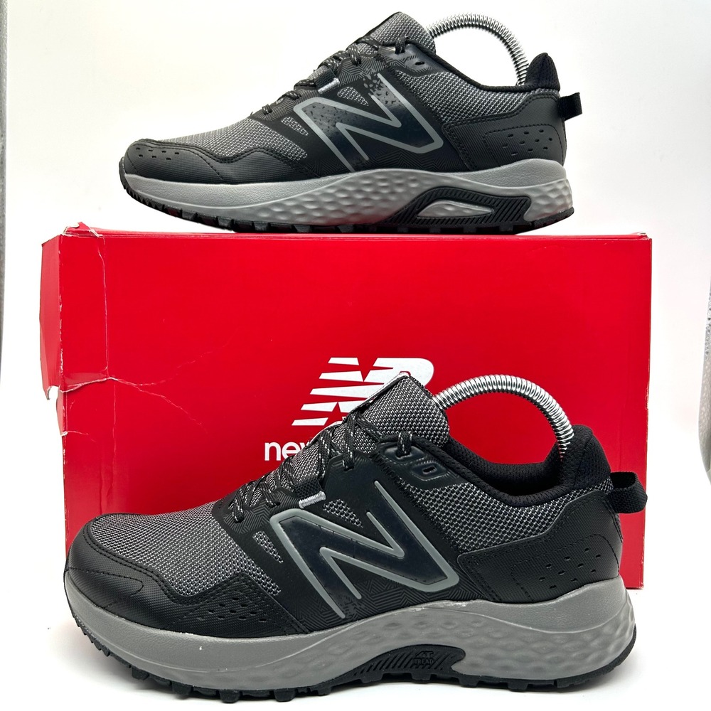 New Balance 410v8 Trail Running Shoes Womens 9.5D Black Grey Sneakers Gorpcore